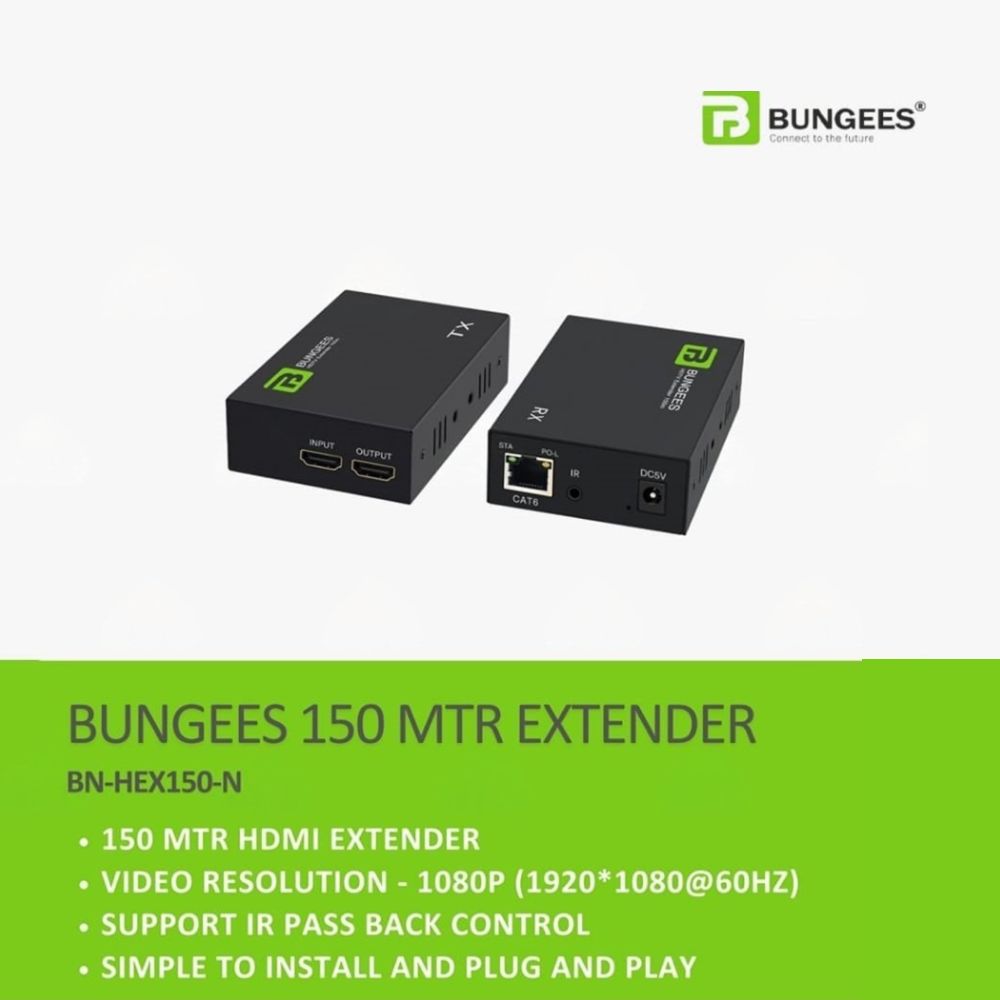 Bungees 150m Kvm Extender With Lan HDMI | USB